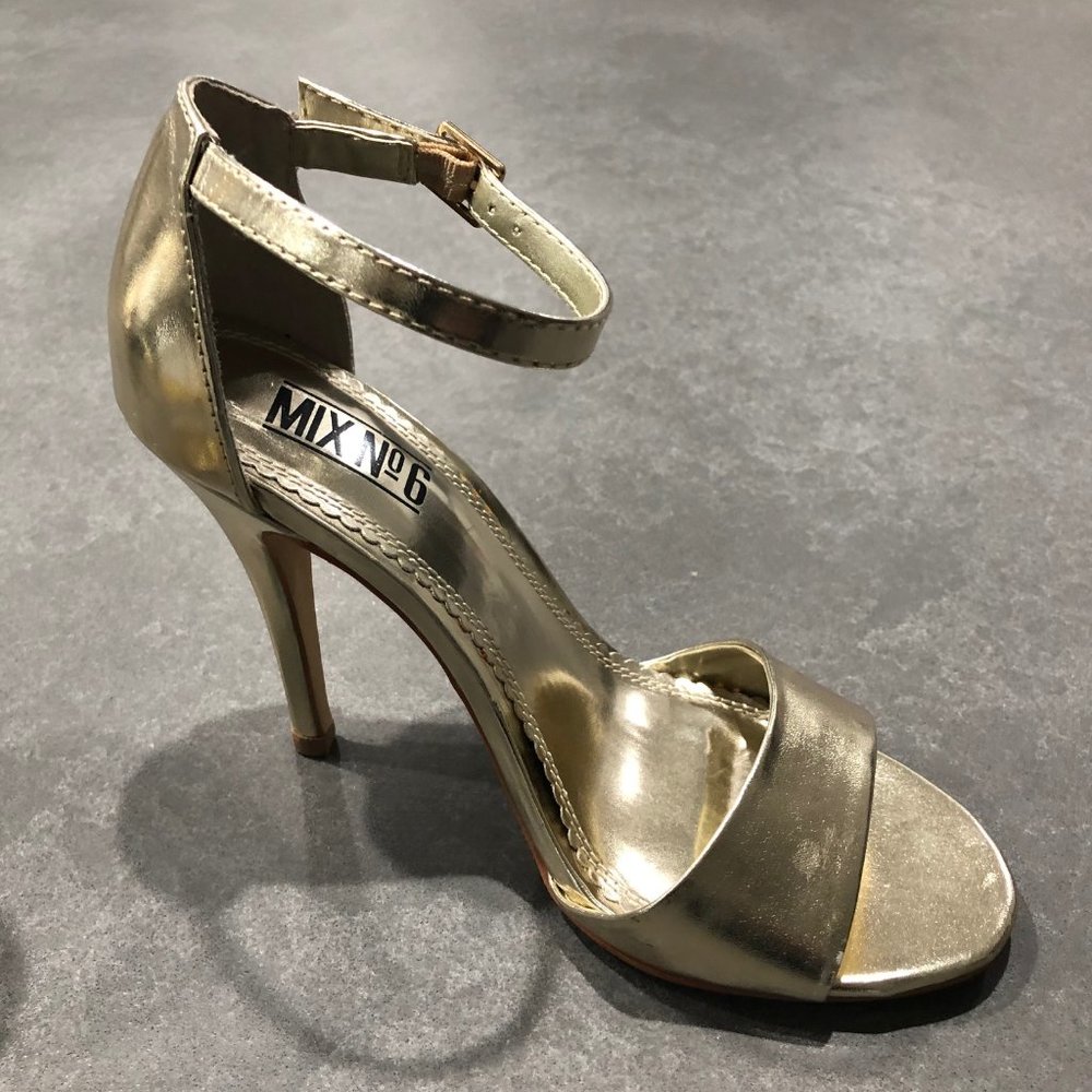 MIX NO. 6  Gold Women's Sandals - Size 7M